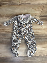 Baby Gear Leopard Print Plush Bunting White sz 0-3m