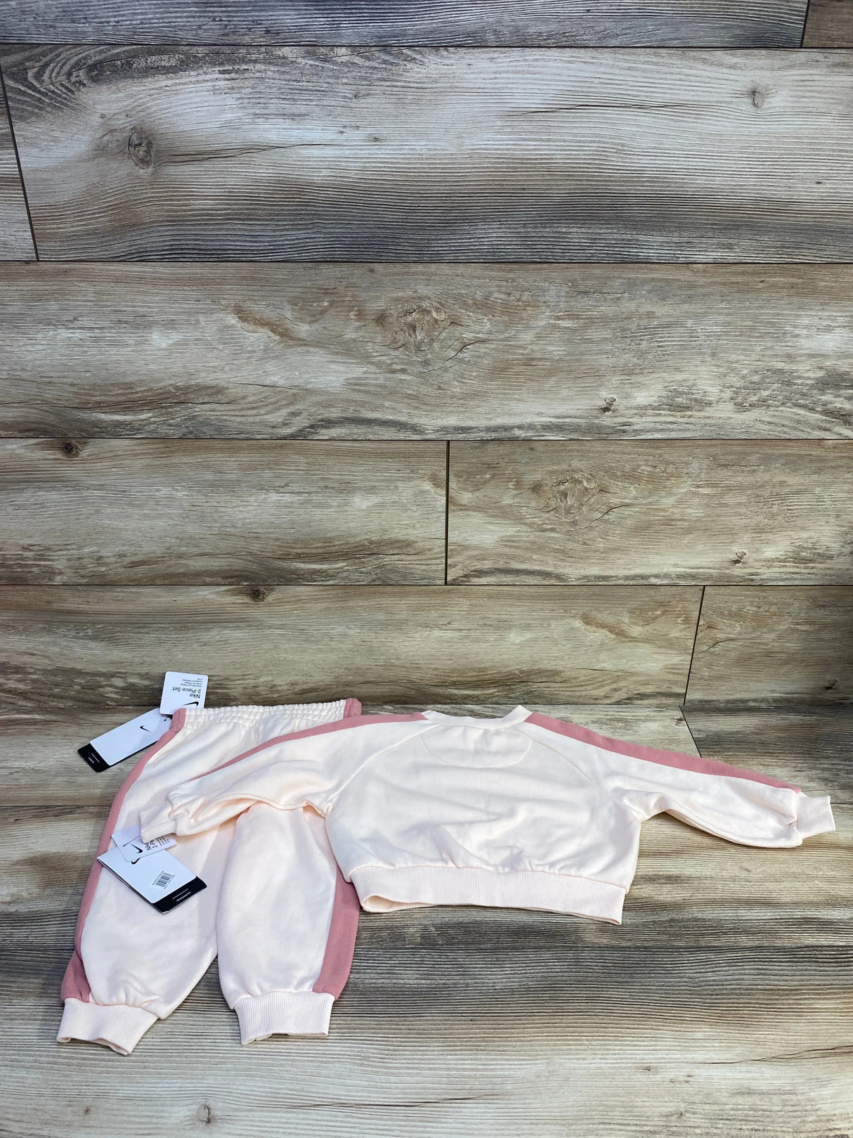NEW Nike 2pc Sweatshirt & Joggers Set Pink sz 24m