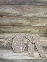 Carter's 2pc Ribbed Bodysuit & Pants Set Tan sz 24m