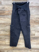 Isabel Maternity 90s Straight Cargo Jeans Black sz Large