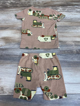 Carter's 2pc Construction Pajama Set Brown sz 12m