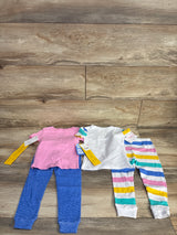 NEW Ms. Rachel 4pc Pajama Set White sz 2T