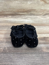 Zara Velvet T-Strap Flats Black sz 6/7c