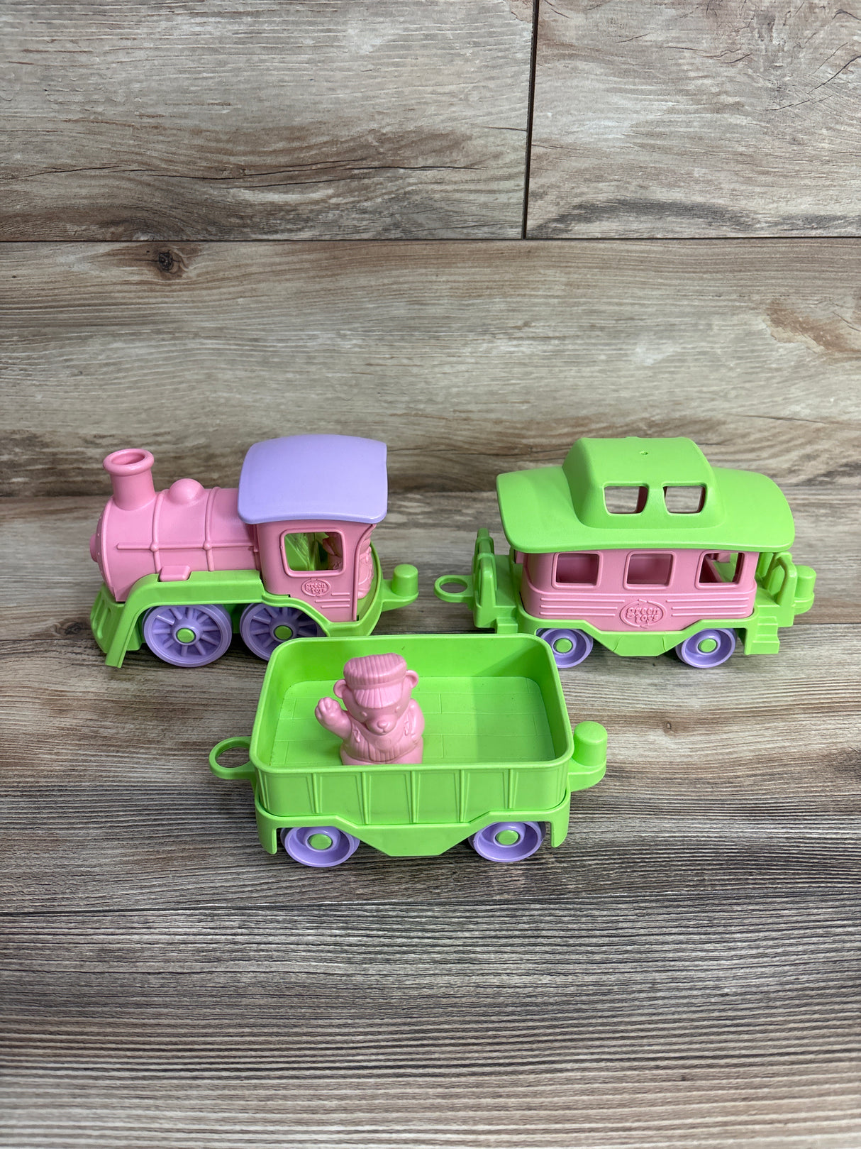Green Toys Train Set Pink/Green