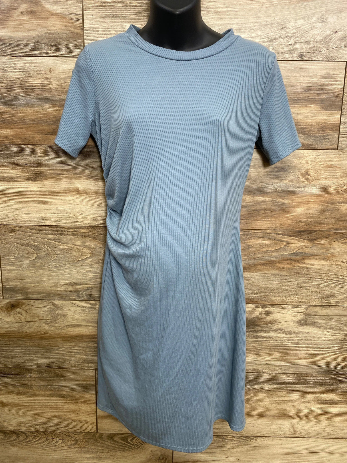 2 Hearts Maternity Ribbed Dress Blue sz Small