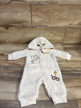 Harry Potter Hedwig Sherpa Hooded Coverall White sz 6m