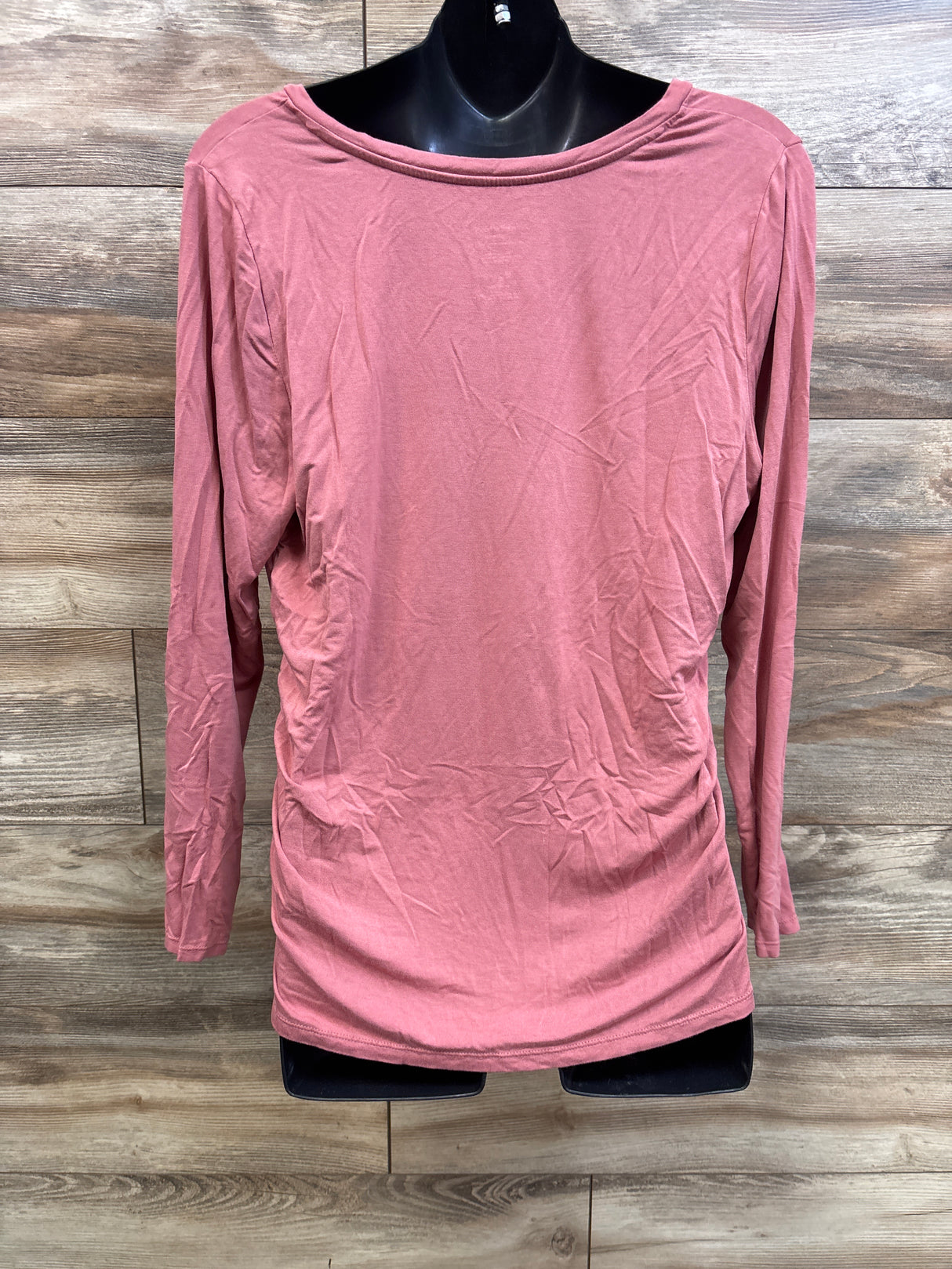 Motherhood Maternity Long Sleeve V-Neck Shirt Pink sz XL