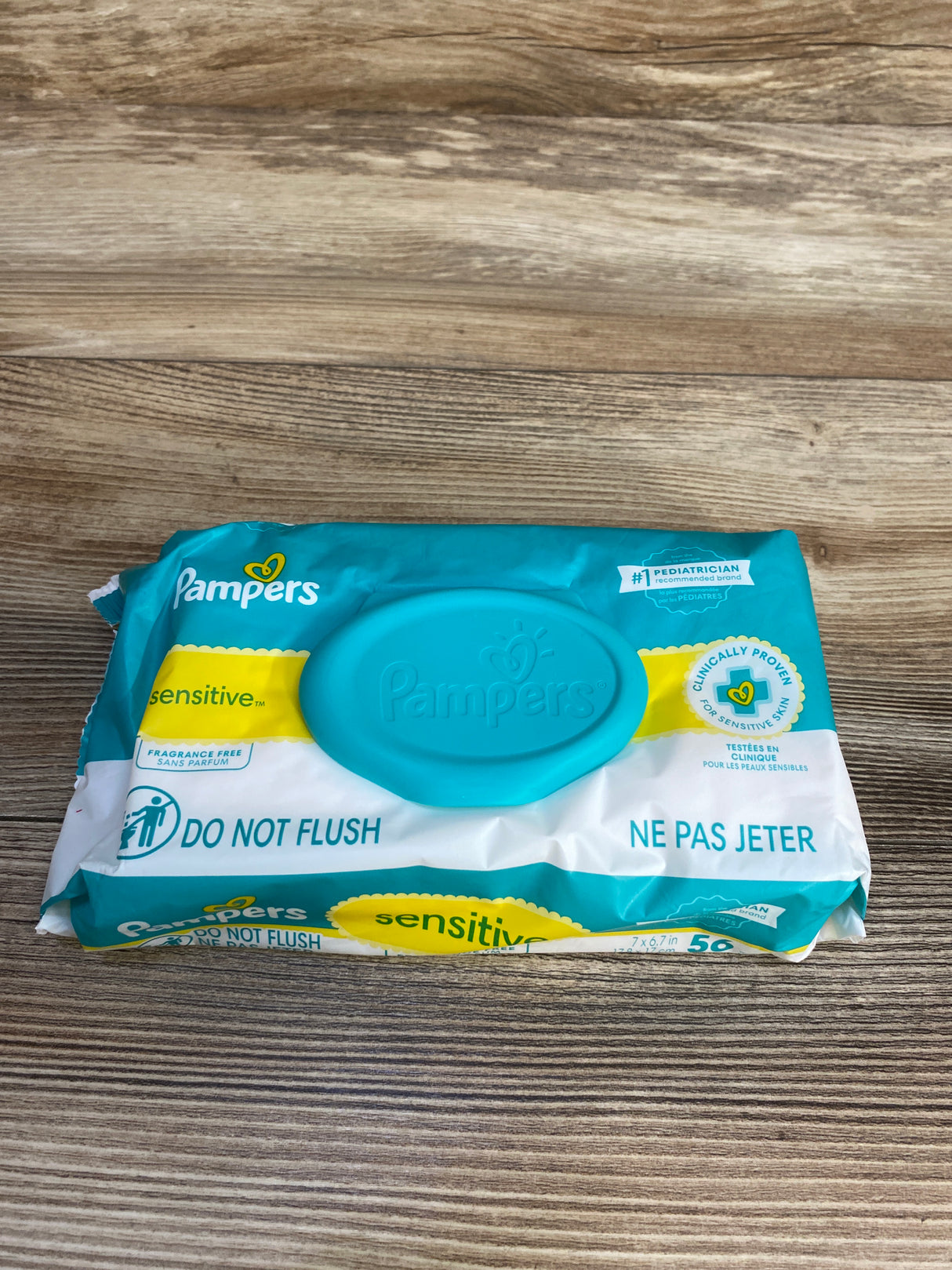NEW Pampers Sensitive Baby Wet Wipes, 56ct.