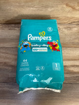NEW Pampers Baby Dry Diapers Size 1 44ct.