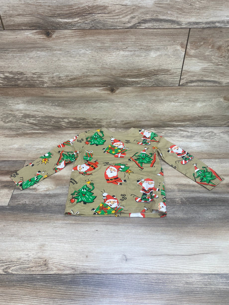 H&M Santa Shirt Brown sz 3-4T - Me n Mommy To Be