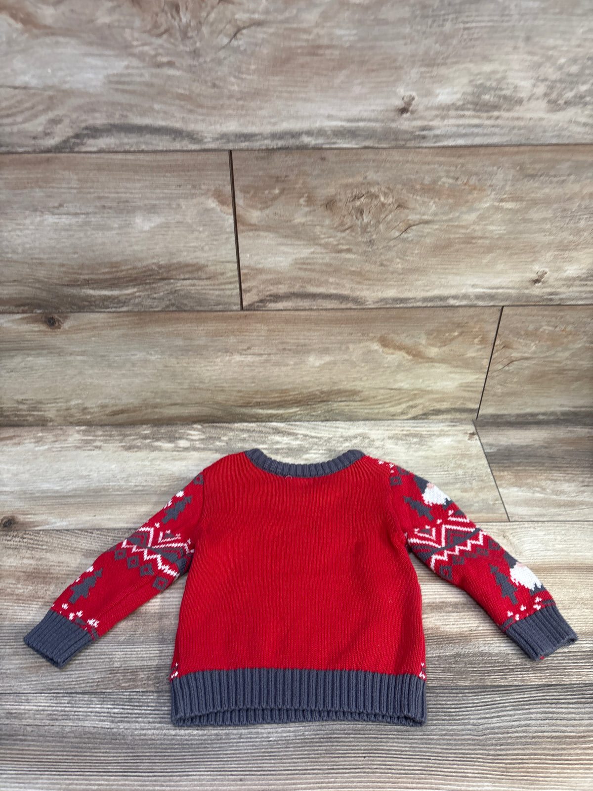 Holiday Time Gnome Sweater Red sz 18m