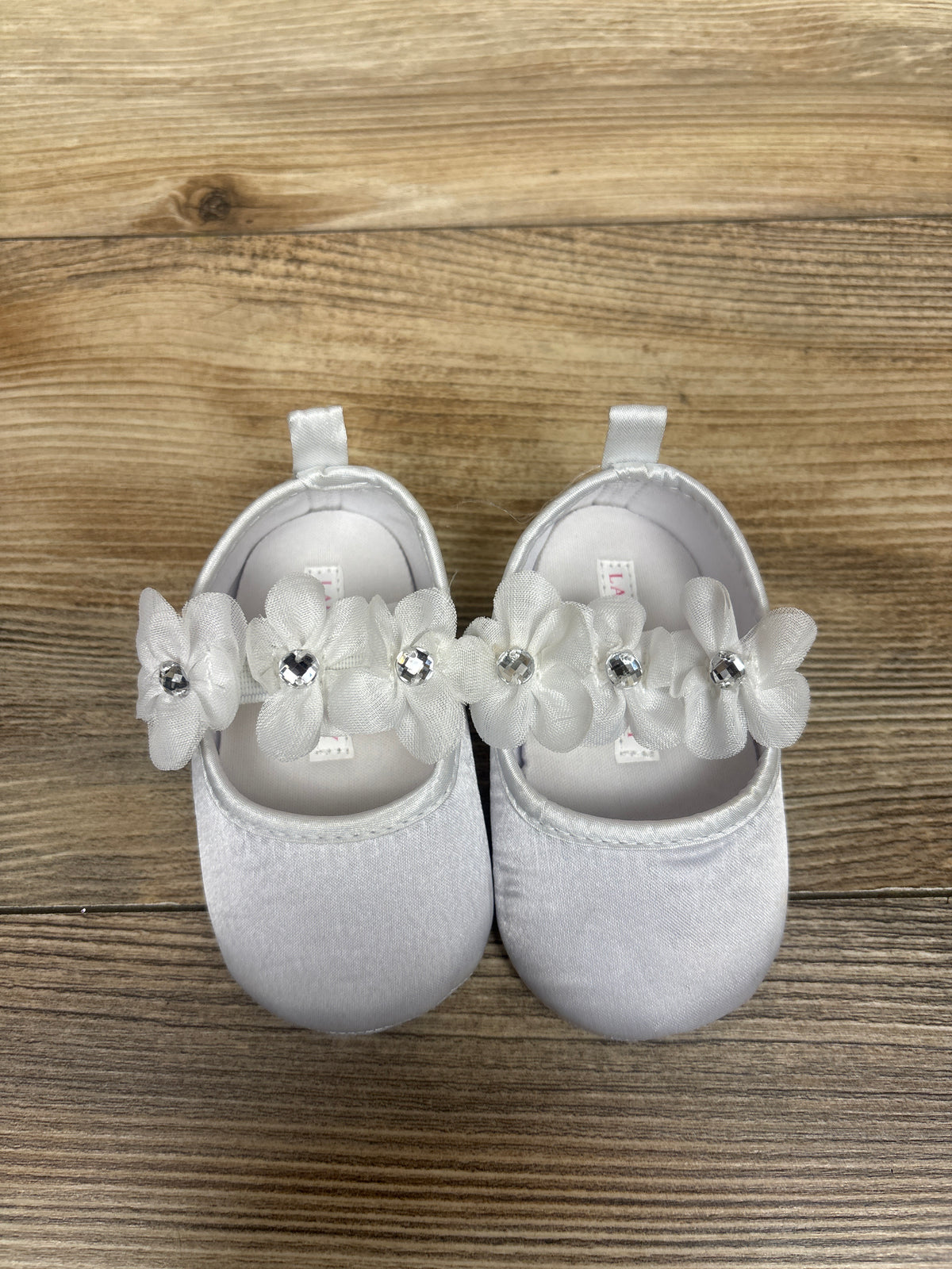 Laura Ashley Floral Soft Sole Shoes White sz 3c
