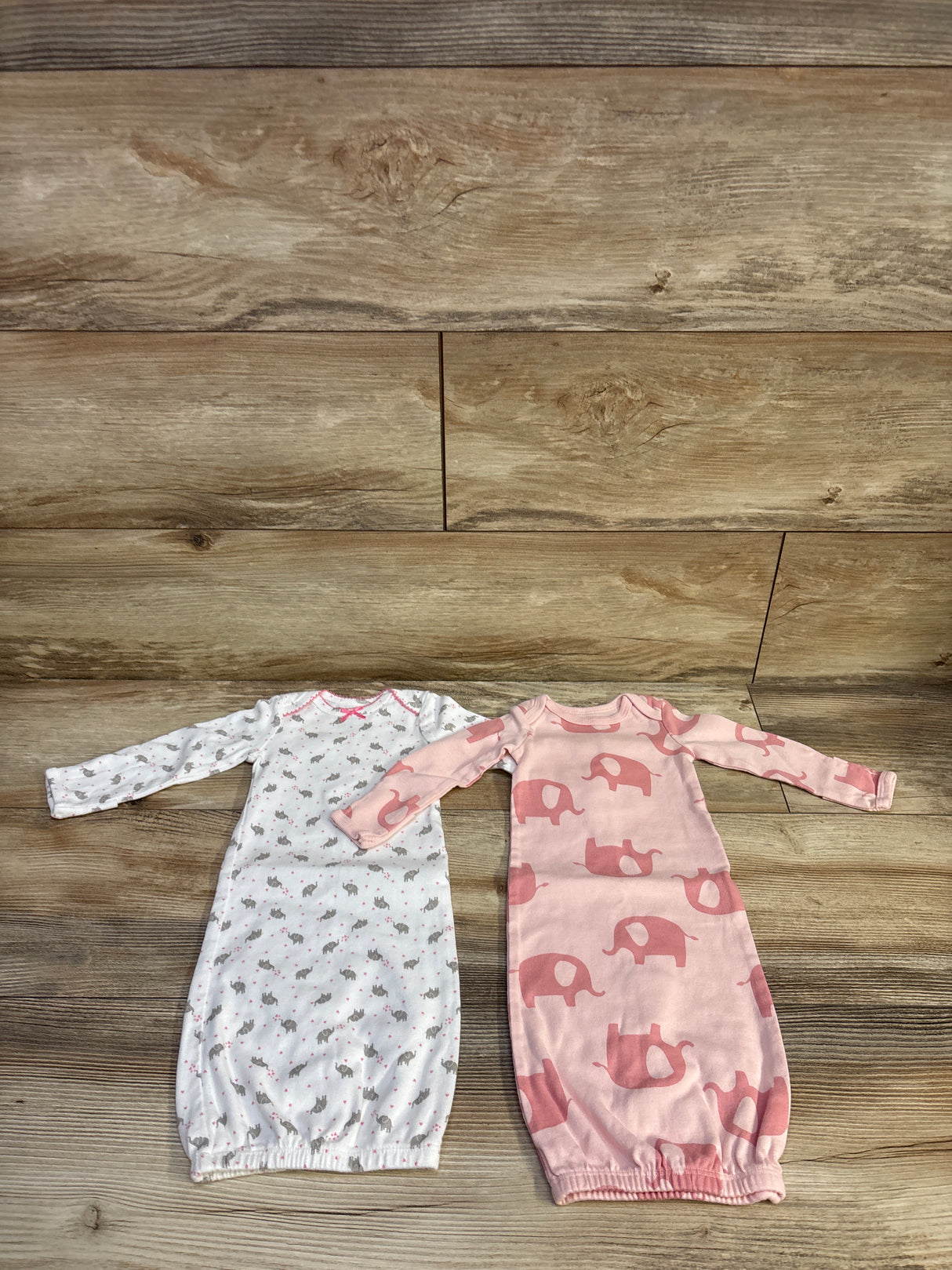 Simple Joys 2pk Sleep Gowns White sz Newborn
