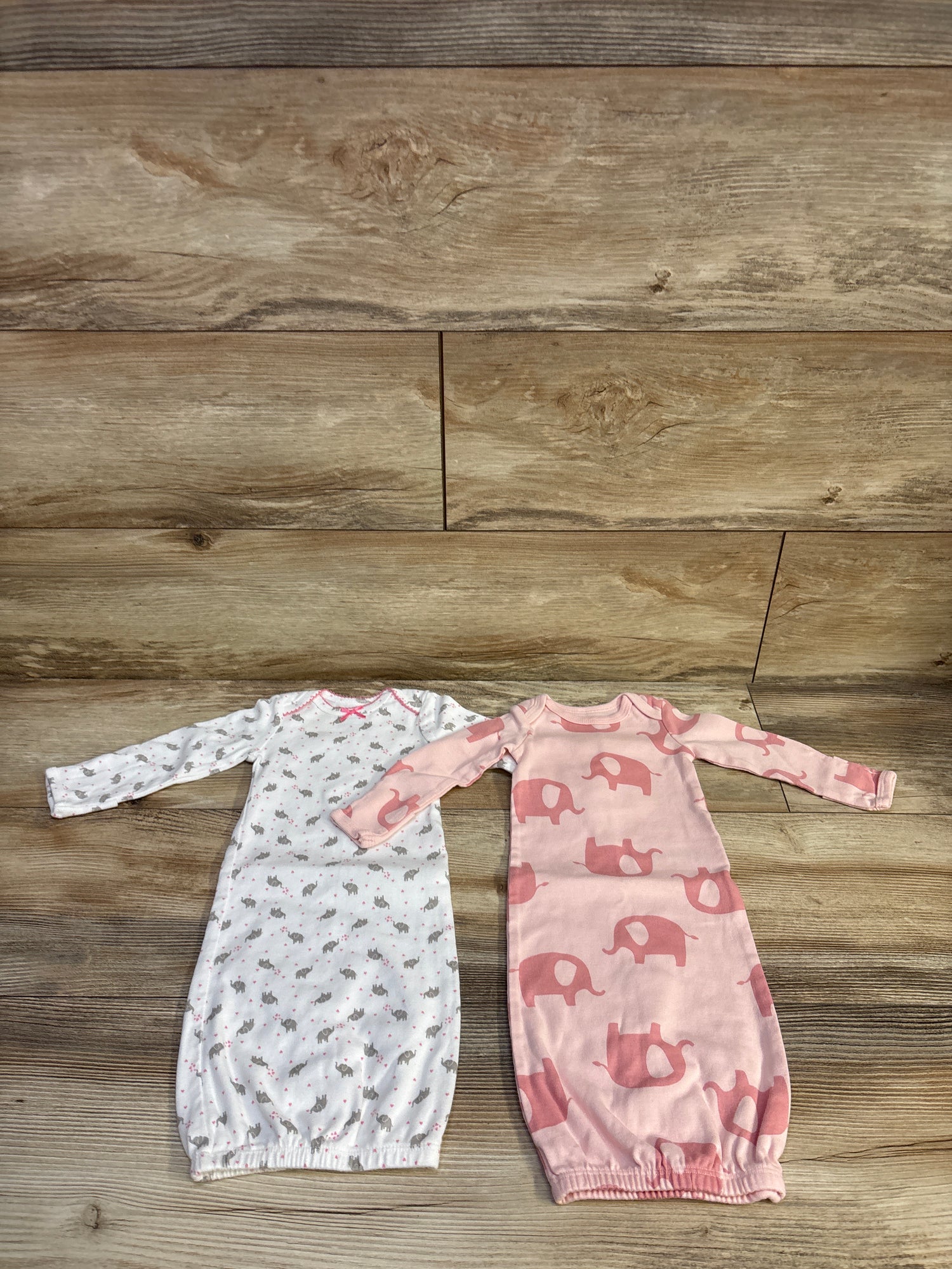 Simple Joys 2pk Sleep Gowns White sz Newborn