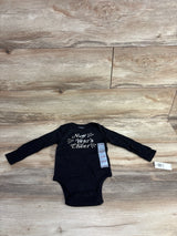 NEW Old Navy New Years Cheer Bodysuit Black sz 12-18m