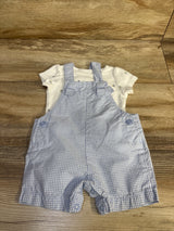 Just One You 2pc Shirt & Shortalls Set White sz 3m