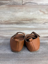Baywell Faux Leather First Walking Soft Sole Shoes Brown sz 3c