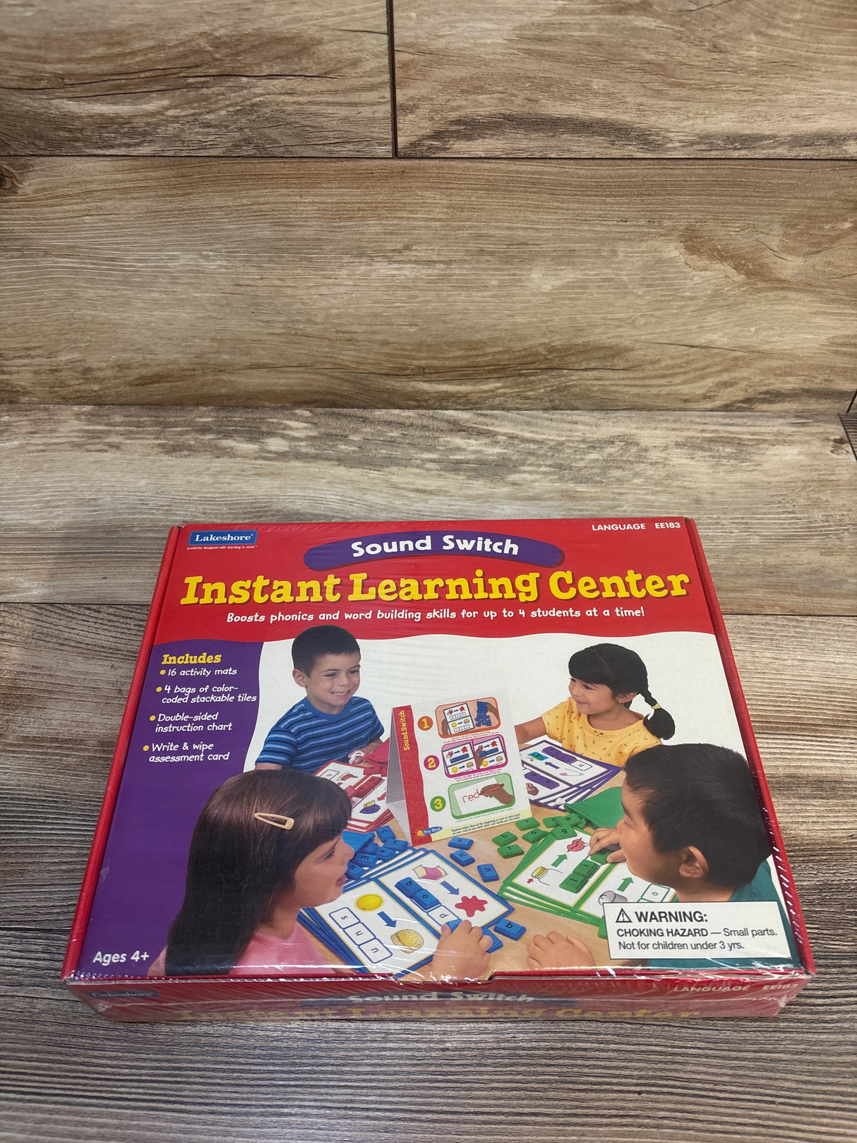 Lakeshore Sound Switch Instant Learning Center phonics kit for kids, ages 4+, boxed set