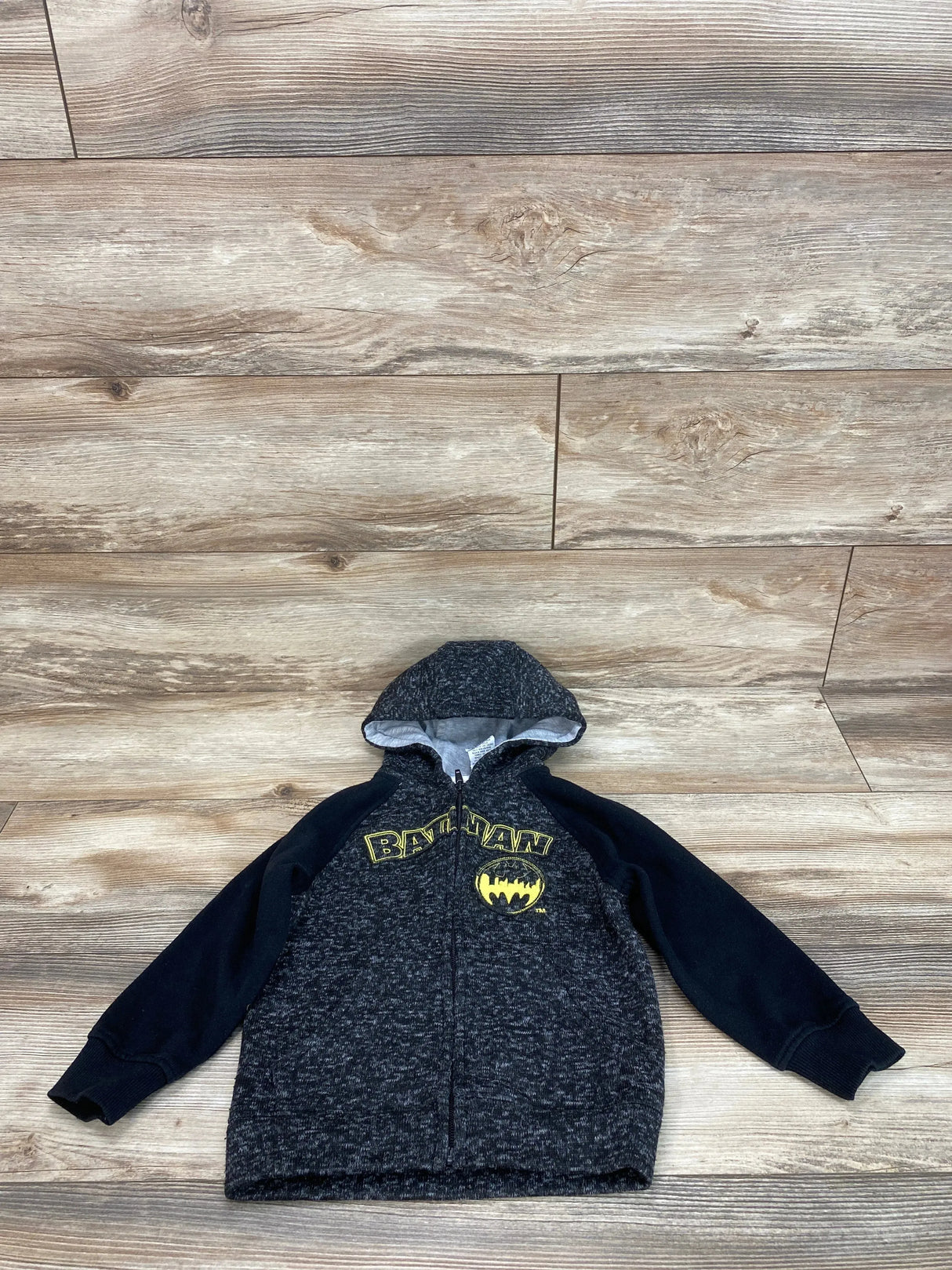 Batman Full Zip Hoodie Black sz 4T