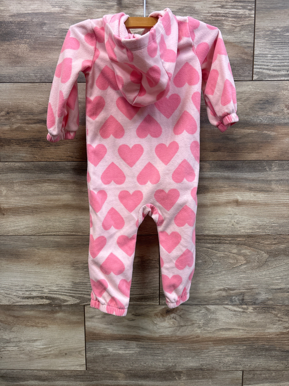 Carter's Hooded Blanket Coverall Pink sz 18m
