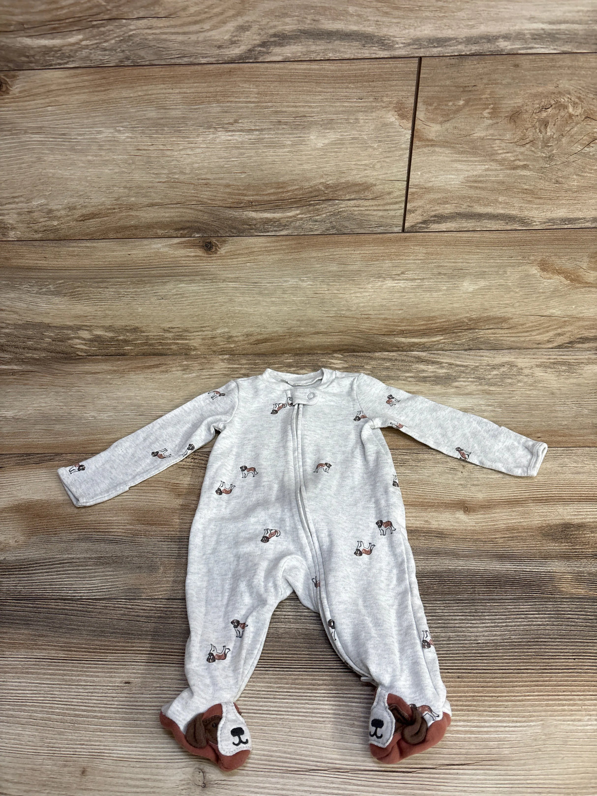 Carter's Puppy Sleeper Grey sz 3m