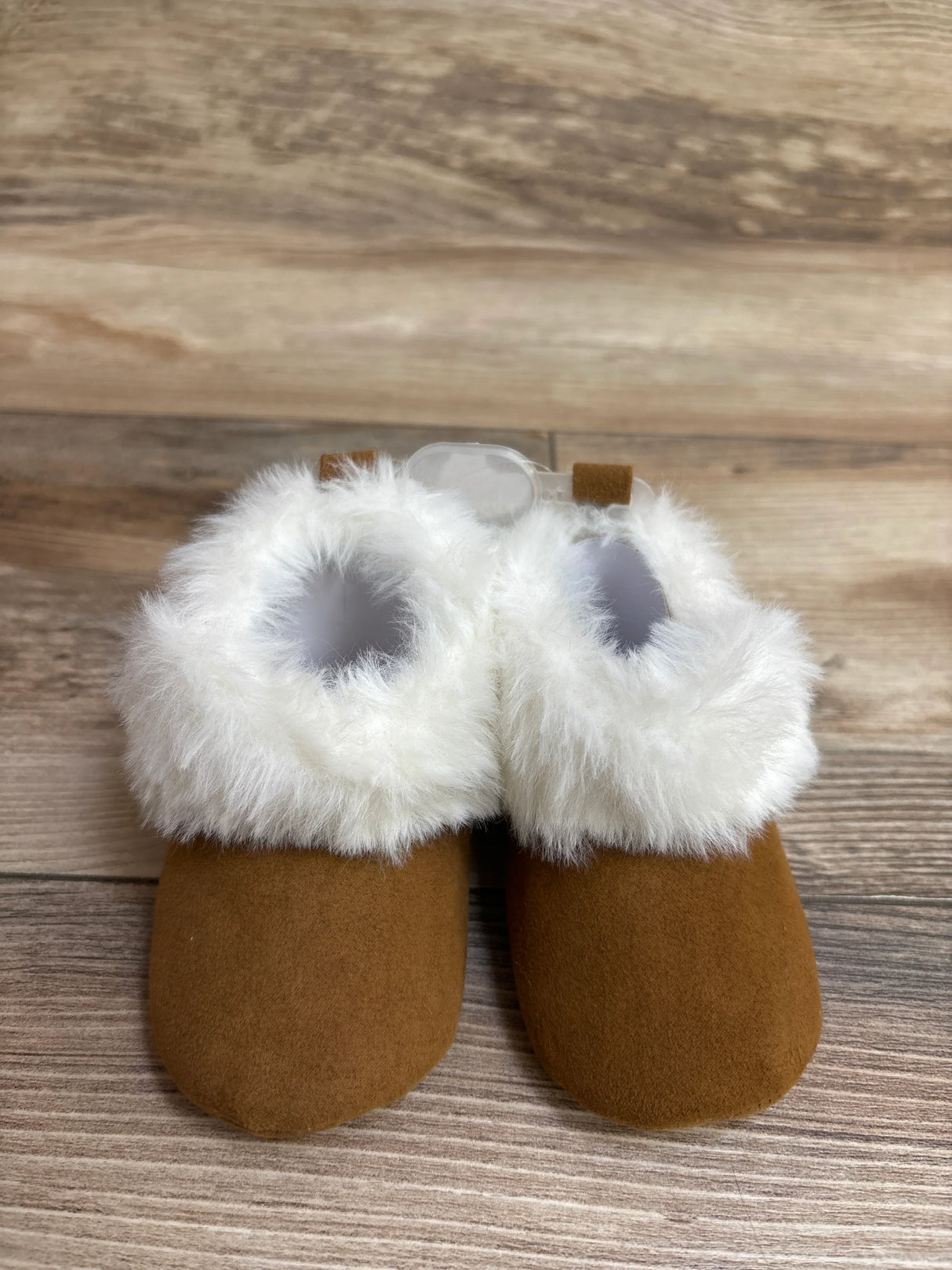 NEW First Steps Soft Sole Faux Fur Boots Brown sz 3c