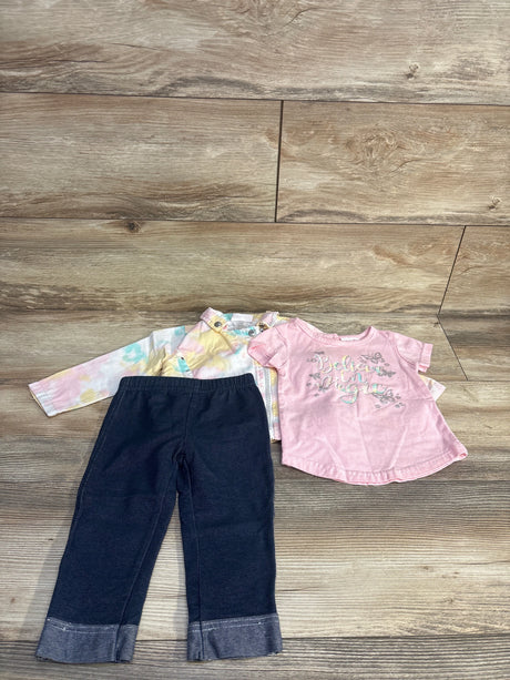 Little Lass 3pc Tie-Dye Jacket Set White sz 18m - Me n Mommy To Be