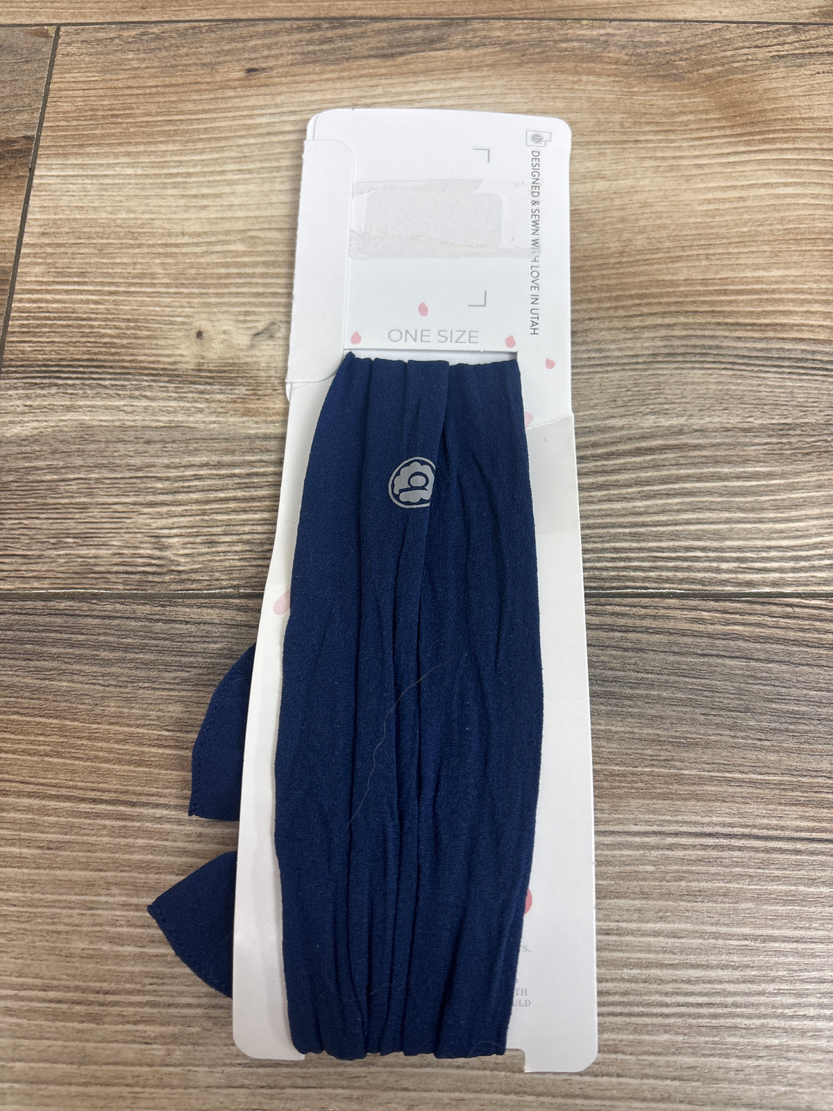 NEW Baby Bling Knotted Bow Headband Navy One Size