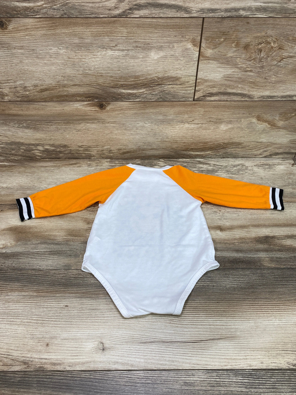 Shein Good Vibes Good Luck Bodysuit Orange sz 9-12m