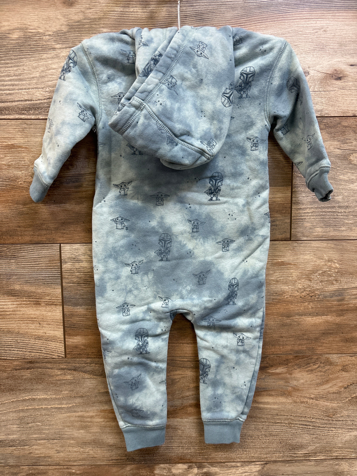 Baby Gap x Star Wars Mandalorian Hooded Coverall Blue sz 12-18m