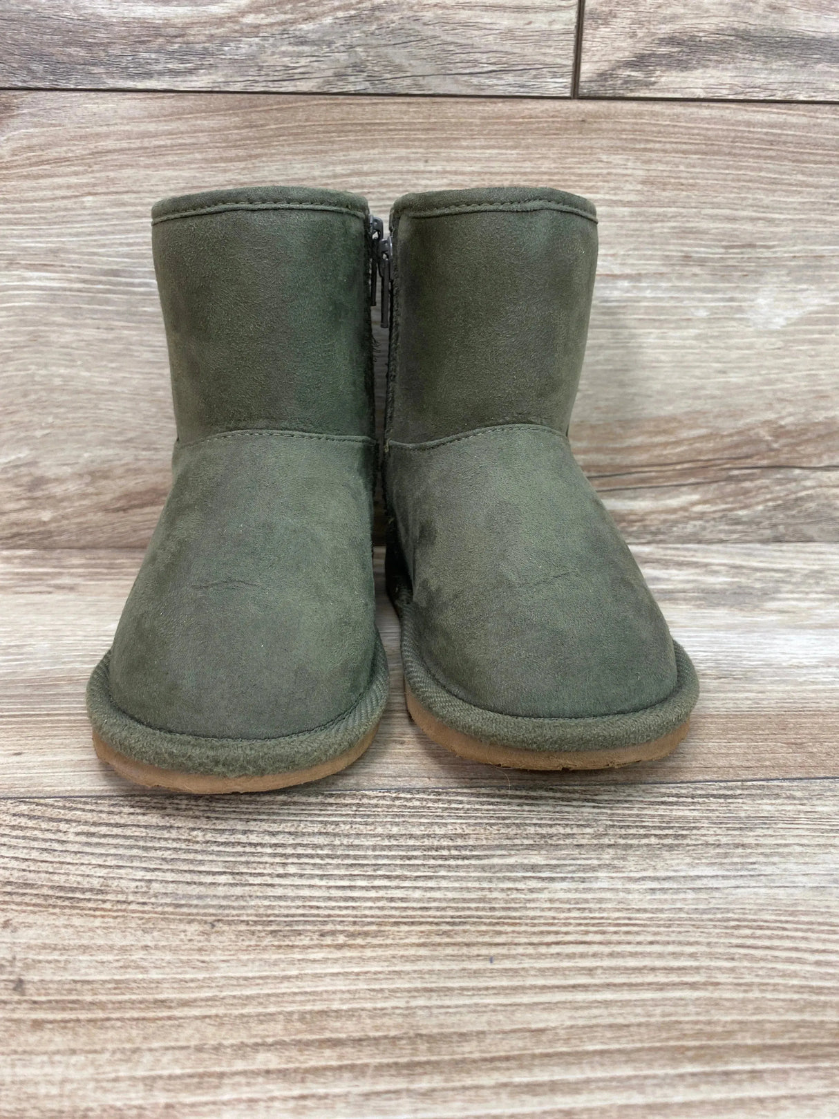 Dinosaur Side Zipper Boots Green sz 9/10c