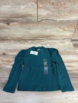 NEW Baby Gap Solid Puff Sleeve Rib Shirt Emerald sz 18-24m