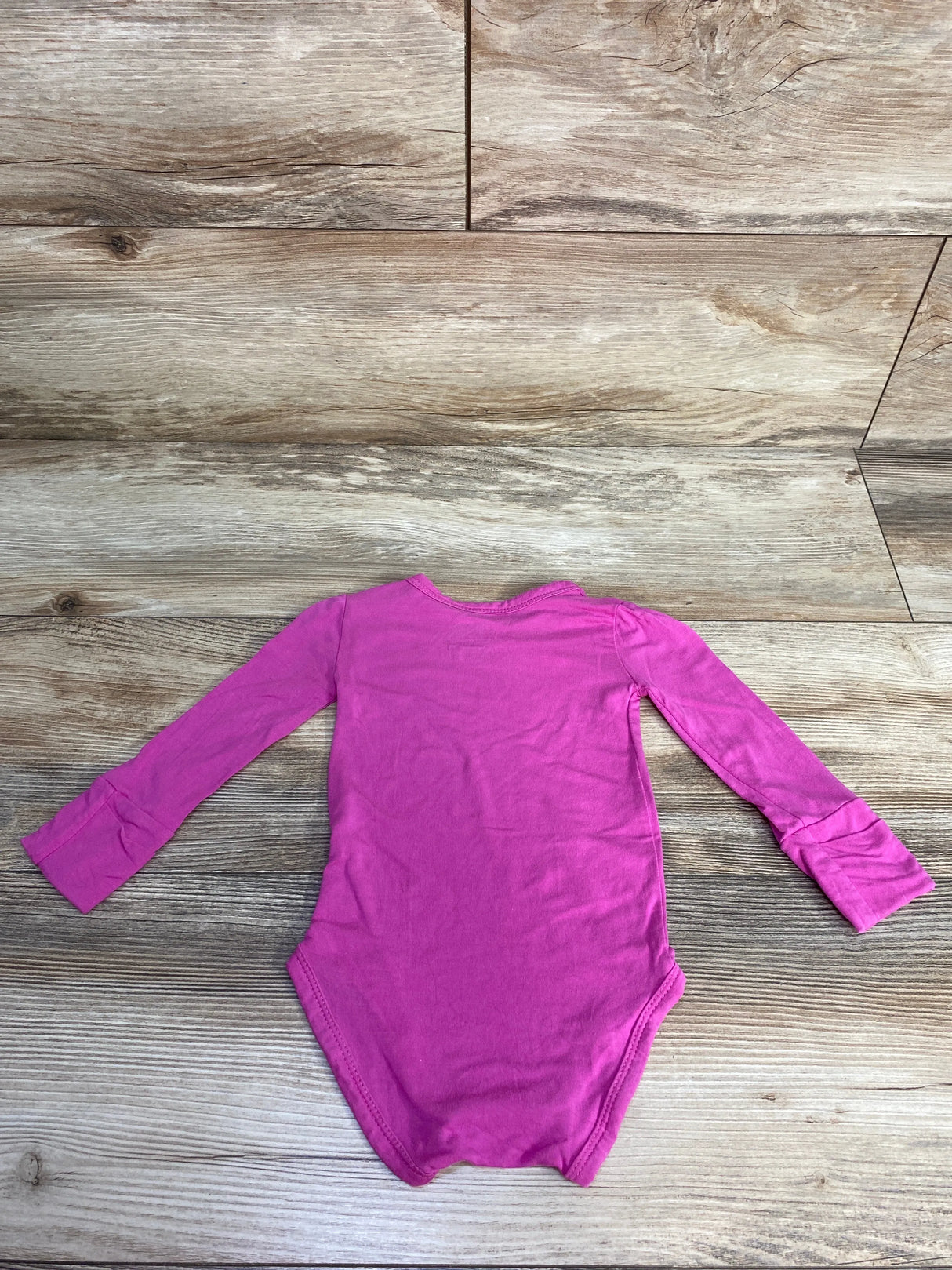 Musethreads Long Sleeve Bodysuit Hot Pink sz 6-12m
