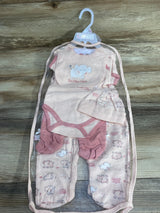 NEW Little & Loved 6pc Gift Set Pink sz 3-6m