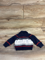Janie & Jack Sailboat Shawl Collar Cardigan Navy sz 6-12m