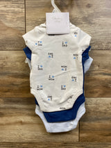 NEW Sterling Baby 3pk Bodysuits Blue sz 3m