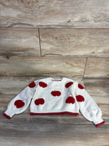 Cupcakes & Cashmere Apple Knit Sweater Ivory sz 2T