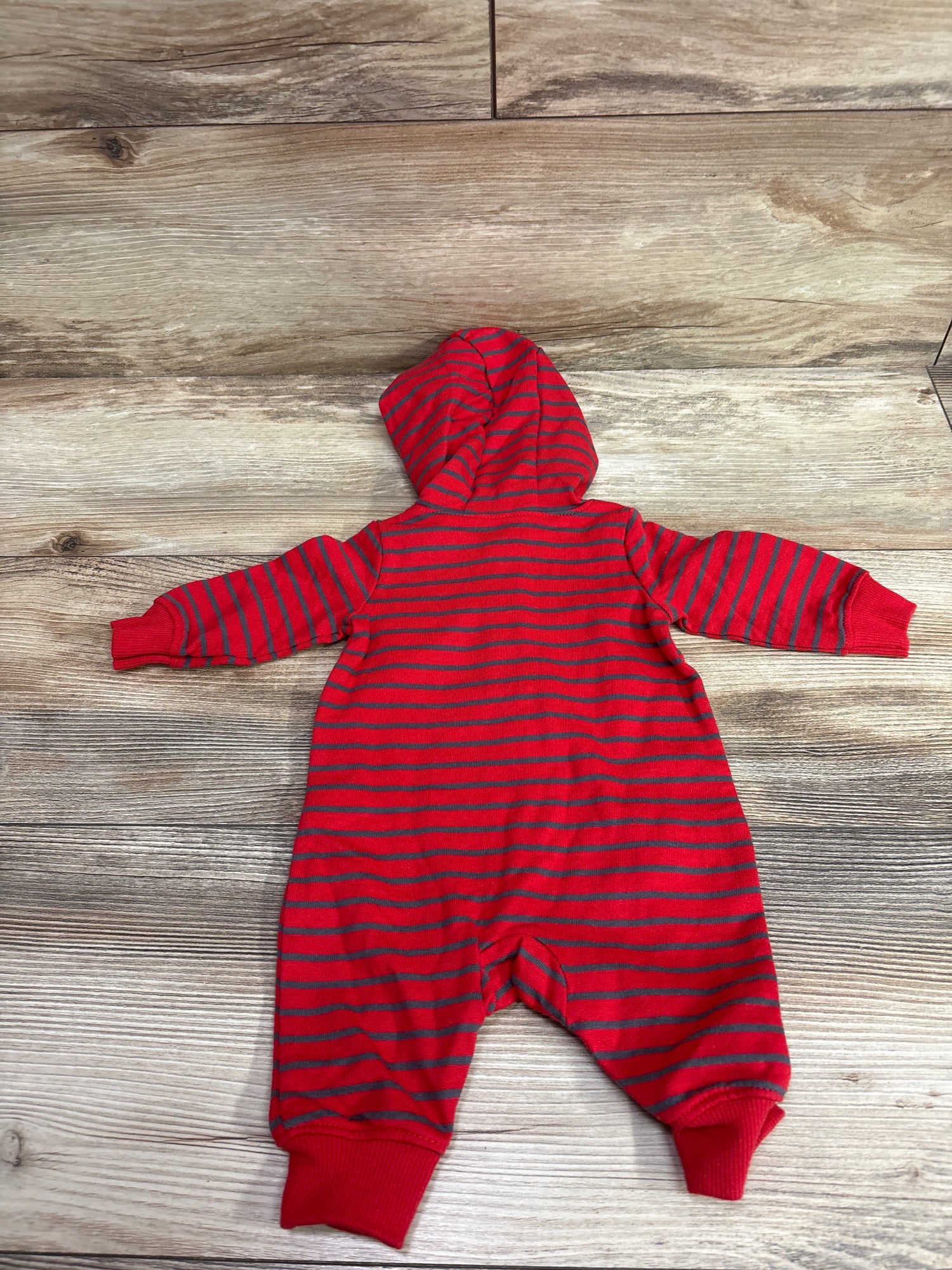 Carter's Hooded Henley Coverall Red sz Newborn