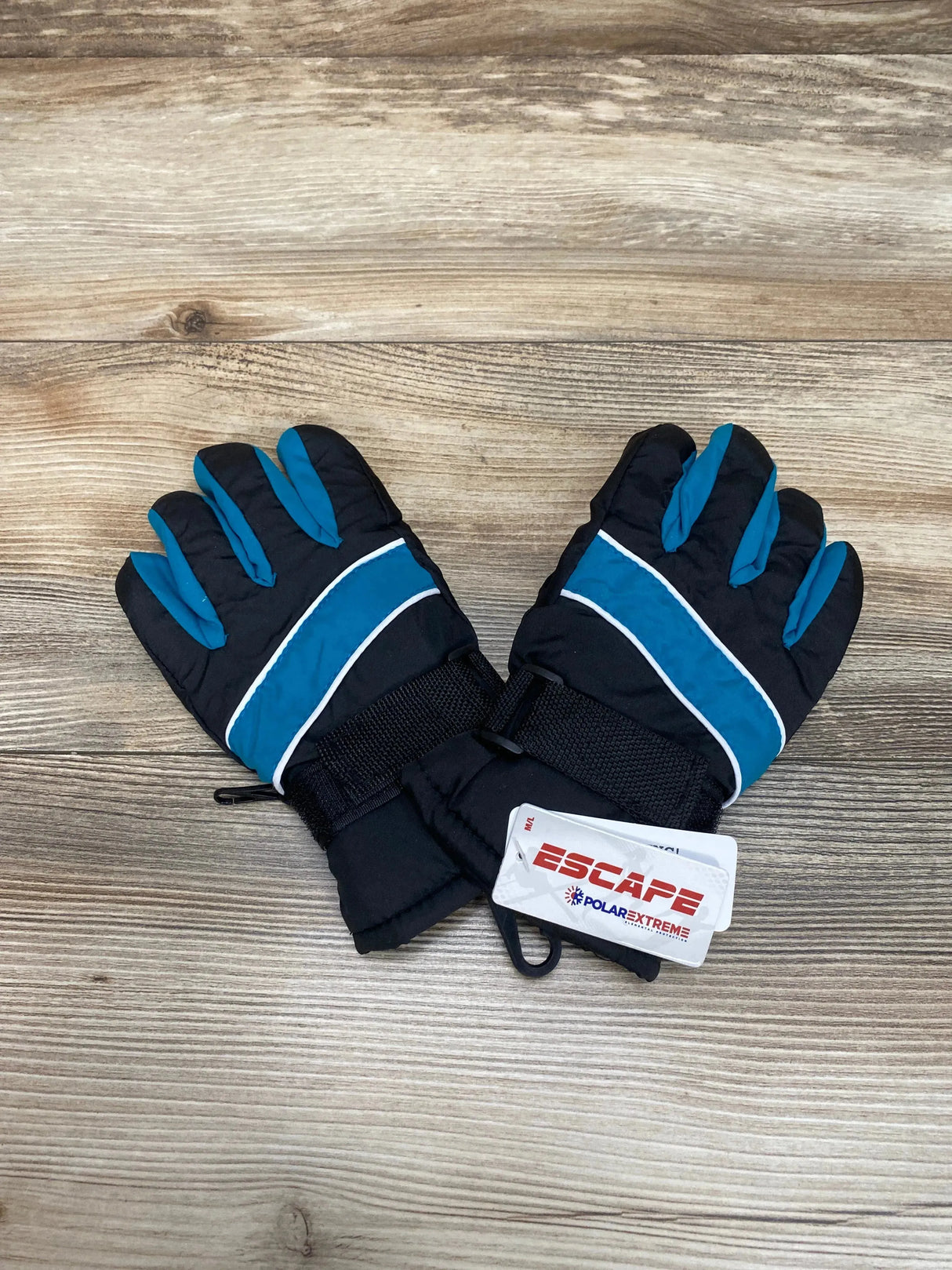 NEW Polar Extreme Insulated Teal Stripe Youth Gloves