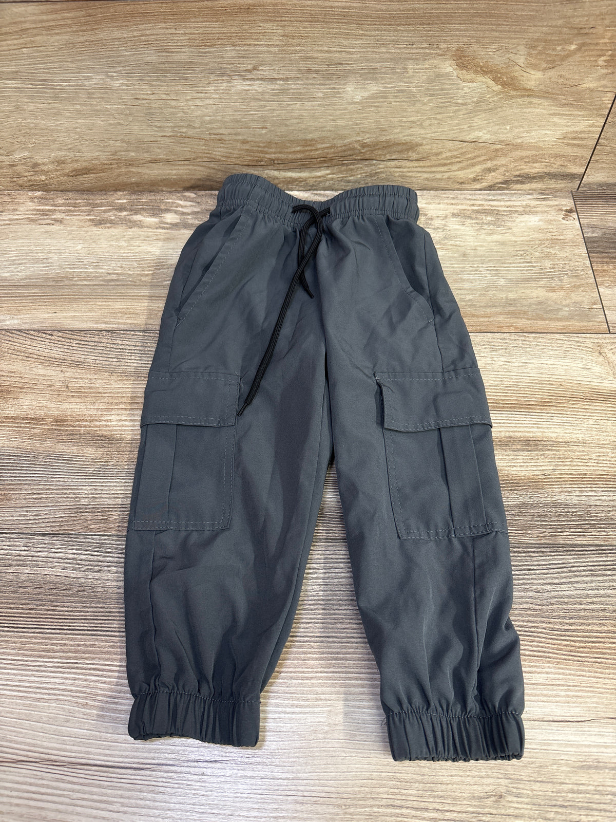 Quick-Dry Drawstring Cargo Pants Grey sz 2T
