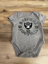 NFL Raiders Football Bodysuit Grey sz 0/3m