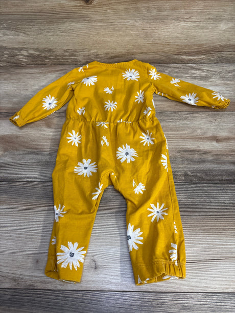 Just One You Floral Henley Coverall Gold sz 9m - Me n Mommy To Be