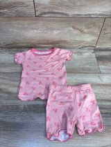 Le Top Bebe 2pc Pajama Set Pink sz 12m