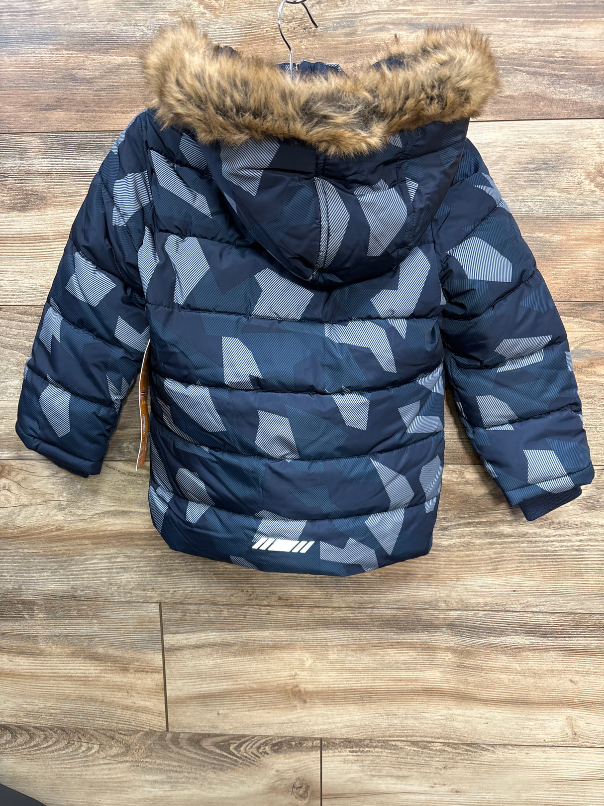 NEW Boys Favorite Faux Fur Lined Puffer Coat Navy sz 4T