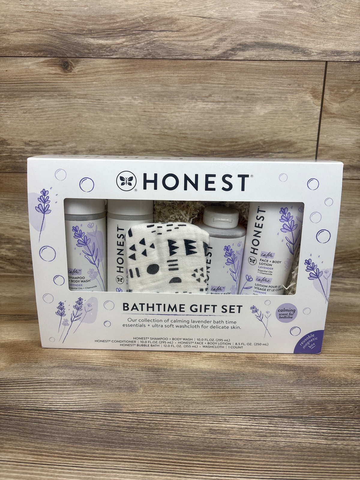 NEW The Honest Company 5pc Bathtime Gift Set - Lavender