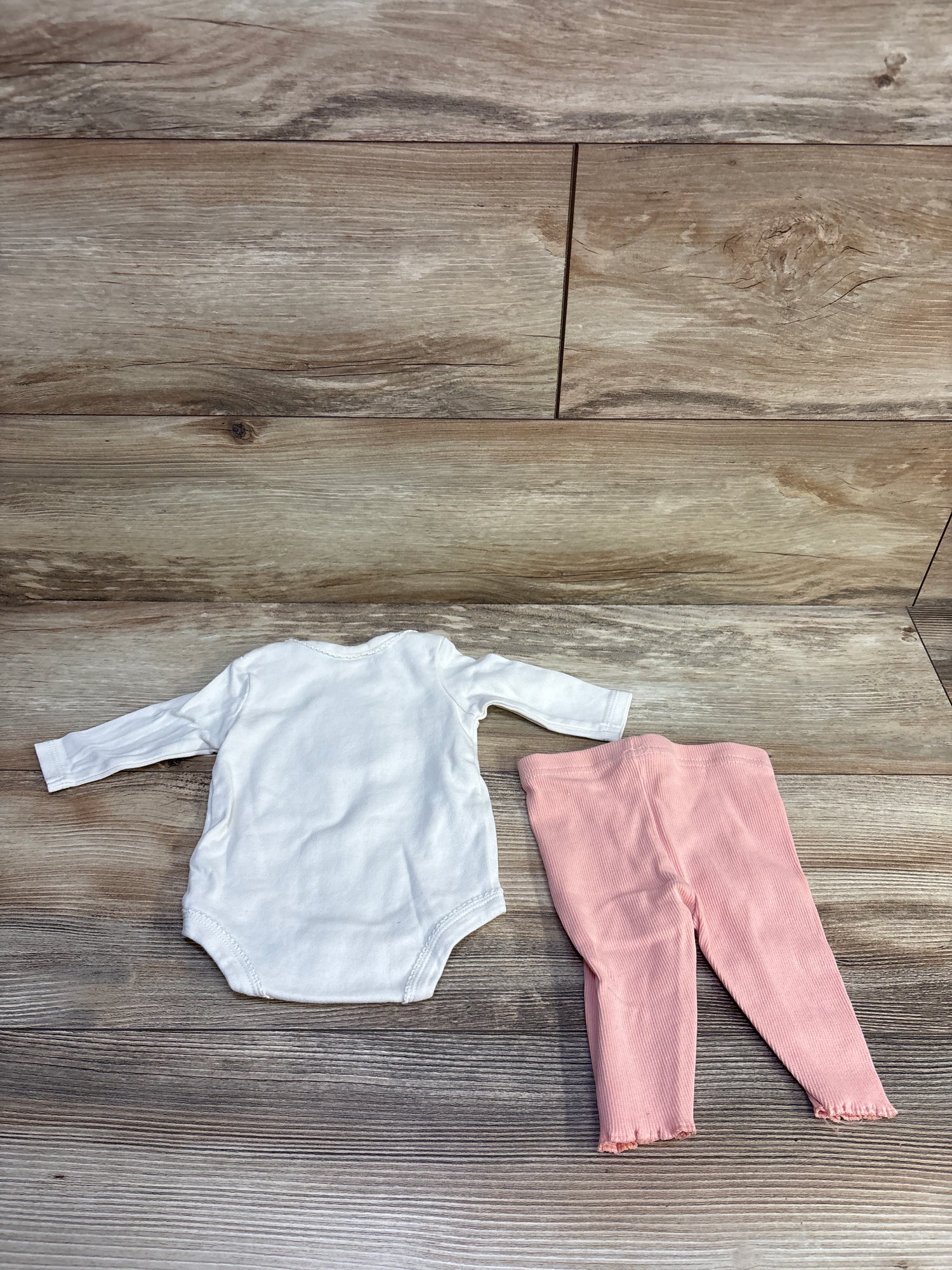 Starting Out 2pc Embroidered Deer Bodysuit & Pants Set Ivory sz 3m