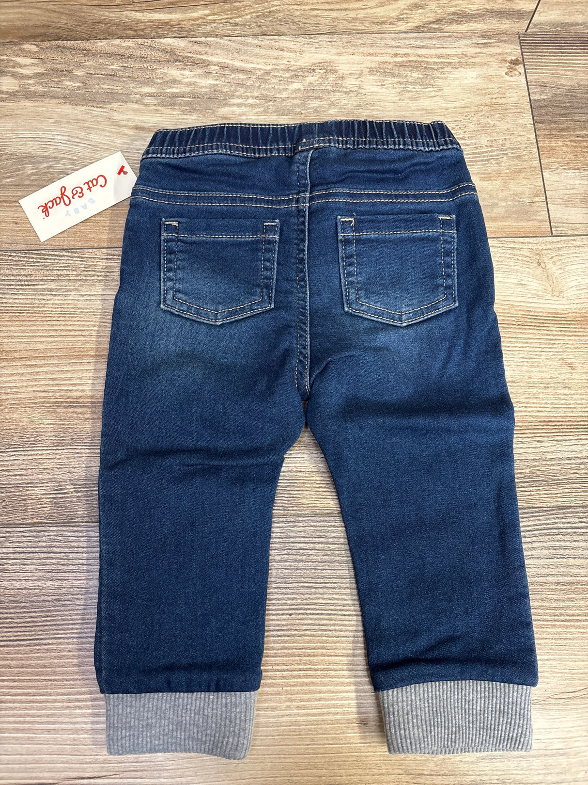 NEW Cat & Jack Denim Drawstring Pants Blue sz 12m