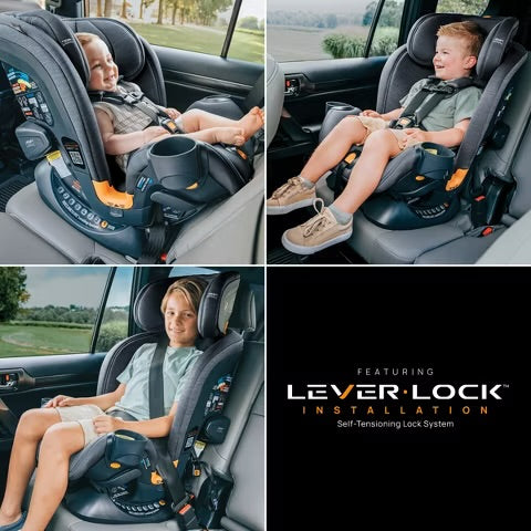 NEW Chicco OneFit LX ClearTex All-in-One Car Seat - Black