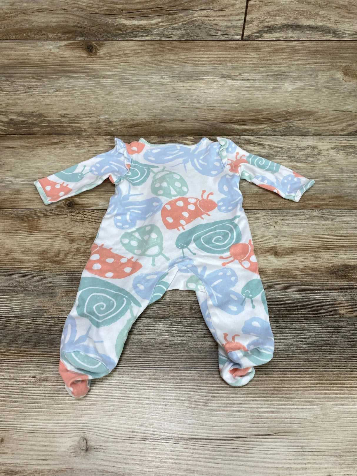 Child Of Mine Insect Print Sleeper White sz 0-3m