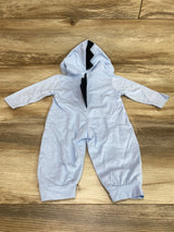 Hooded Coverall Blue sz 3m